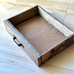 卓上引出 3段 ビンテージ 木製の画像