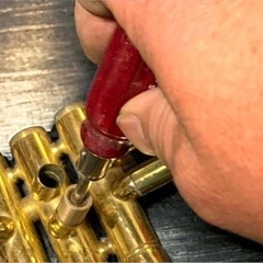 【松隈清次◆造】マウスピース治具【螺子式ヘッド交換型】マウスピースシャンク歪んだ抵抗重を治したい吹奏者へ シャンク歪み矯正治具２種類ヘッド付属の画像