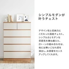 【1/8まで出品】LOWYAハイチェスト(グレージュ)