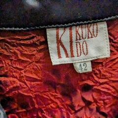 ノンノンドール　non non dorl ムッシュ榊　KIKUKO KIDO　バラ柄　ワインレッド　ブラウス　長袖の画像