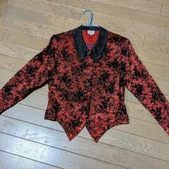 ノンノンドール　non non dorl ムッシュ榊　KIKUKO KIDO　バラ柄　ワインレッド　ブラウス　長袖の画像