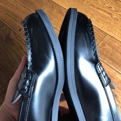 1回使用　ローファー　黒　22.5 byあしながおじさんの画像