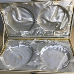 K2401-004 香蘭社 山茶花サーモンピンク・銘々皿(５枚) ※保管時の汚れありの画像