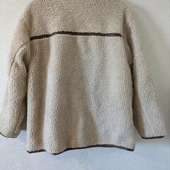 値下げearth m&e☆パイピングボアショートコートの画像