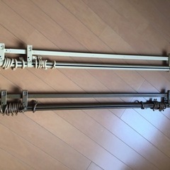 伸縮カーテンレール　ダブルの画像