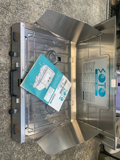 管K-40【愛知県一宮市から】【平日もお渡しできます！】未使用品 日本製 新富士バーナー SOTO OUTDOOR series ST-510 ステンレス ツーバーナー  説明書付き