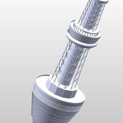 スカイツリー３Dプリンターデータ（STL）の画像
