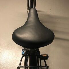 自転車（２６インチ、黒、ワイド前かご付き）の画像