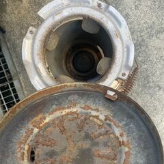 管K-42【愛知県一宮市から】【平日もお渡しできます！】ストーブ Aladdin Industries アラジン石油ストーブ アンティーク 年代物 スタンダート ブルーフレームヒーターの画像