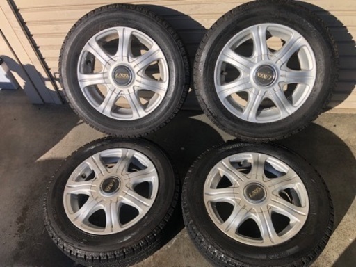 冬タイヤ 155/65R13 軽自動車用アルミ付きバリ山スタッドレス4本組