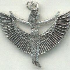 AzureGreen Isis Winged Pewterエジプ...