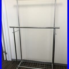 ▼【業務用　2連　ブティックハンガー　ハンガーラック　中古　頑丈...