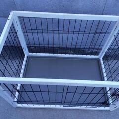 犬用 白いケージ 餌 オシッコシート まとめて