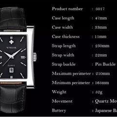 新春特別セール　腕時計　人気商品　レザーベルト　2colorの画像