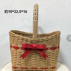 ハンドメイド　かごバッグ