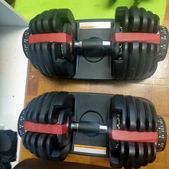 ダンベル 可変式 2個セット ダイヤル式 24kg 左右ペアセット
