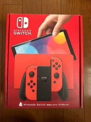 【値下げ】Nintendo Switch(有機ELモデル) マリオレッド：新品未開封