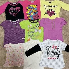 110　女の子用　Ｔシャツ　水着　ワンピース　ジャンパー　長袖Ｔシャツ　コート　ズボン　スカート　トレーナー　ショートパンツ　１１０サイズの画像