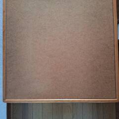 きれいな状態の赤い 60cm X 60cm のこたつの画像