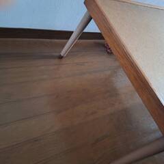 きれいな状態の赤い 60cm X 60cm のこたつの画像