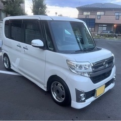 車検たっぷり！！　ダイハツ　タントカスタム　ローダウン　ワーク　ユーロラインの画像