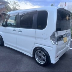 車検たっぷり！！　ダイハツ　タントカスタム　ローダウン　ワーク　ユーロラインの画像