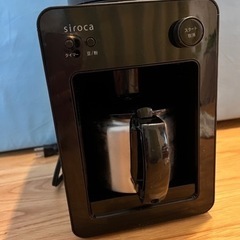 【豆挽きモード難あり】sirocaシロカコーヒーメーカーSC-A371