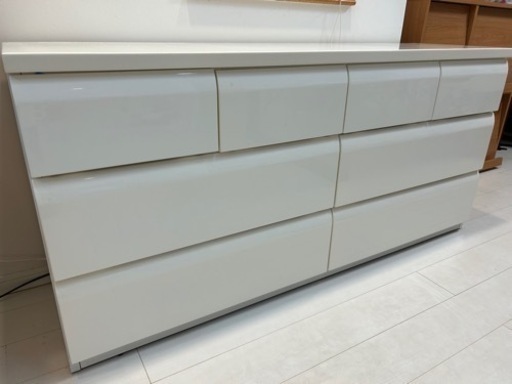 【値下げ・美品】ニトリ・ローチェスト・ホワイト