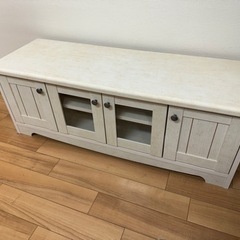 ニトリ　テレビ台　ホワイト　木目調