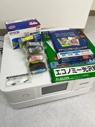 最終値下げ【1/10限定!東京都調布市】EPSONカラリオインクジェットプリンターインク付⭐︎