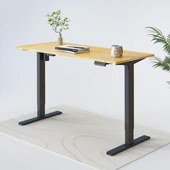 Flexispot E1 スタンディングデスク バンブー天板 キャスター付属の画像