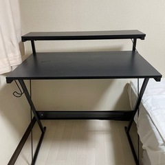 机　デスク　黒　勉強机　オフィス