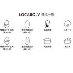 LOCABO:V 糖質カット炊飯器