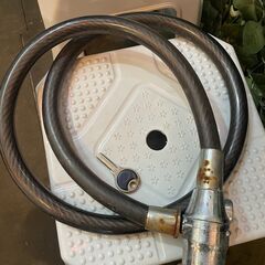受付終了24.06.07バイク用ワイヤーロック　約1.4m　原付...