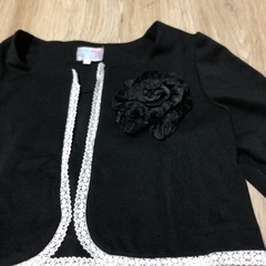 中古服　キャサリンコテージ　130センチ　ブラックフォーマル　の画像