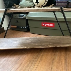 アイアン アウトドアテーブル　wood 美品　インテリアにも！の画像