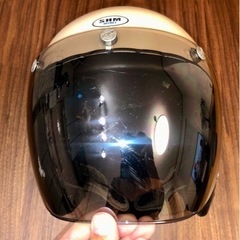 【装飾品】SHM タチバナ ジェットヘルメット アイボリー Mサ...