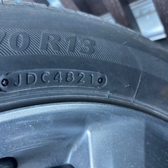 ㊗️ありがとうございました㊗️🛞155 70 13       美品　ホイール付きタイヤ🚗の画像