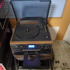 【受渡者決定】【難有り】多機能プレーヤー　レコード／CD／ラジオ...