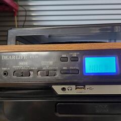 【受渡者決定】【難有り】多機能プレーヤー　レコード／CD／ラジオ＆カセット搭載　DEARLIFE　RTC-29の画像