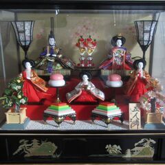 あげます　久月 雛人形 ケース飾り 五人飾り