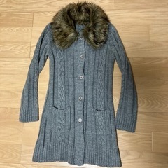 【美品】ファー付きカーディガン　ボレロ