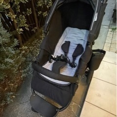 エアバギーココブレーキ　A型　ベビーカー　レインカバー、虫除け、空気入れありますの画像