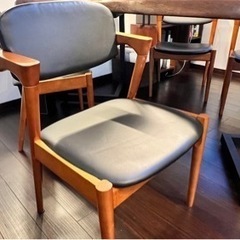 アームチェア　4脚　ダイニングチェアの画像