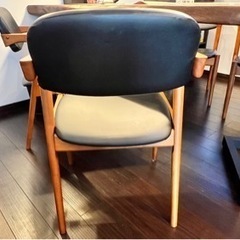 アームチェア　4脚　ダイニングチェアの画像