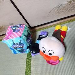 アンパンマン バイキンマン ぬいぐるみ サイコロ 3個セットの画像