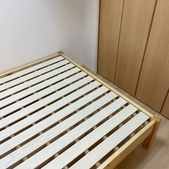 無印良品　セミダブル　ベッド　フレーム【引取のみ対応】 受け取り限定】無印良品 ベットフレーム セミダブル 受け取り限定