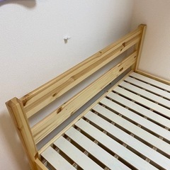 引き取り決まりました。無印良品 セミダブル ベッドフレーム