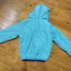 ふわふわジャンパー水色　130