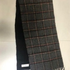 ウール100%チェック のマフラー